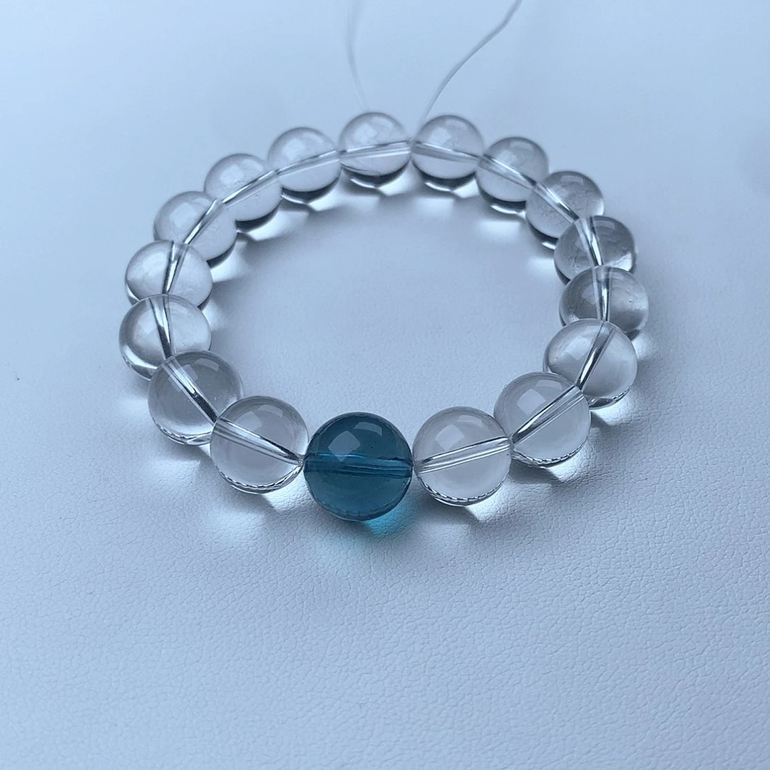 水晶手串未镶嵌夺*白水晶