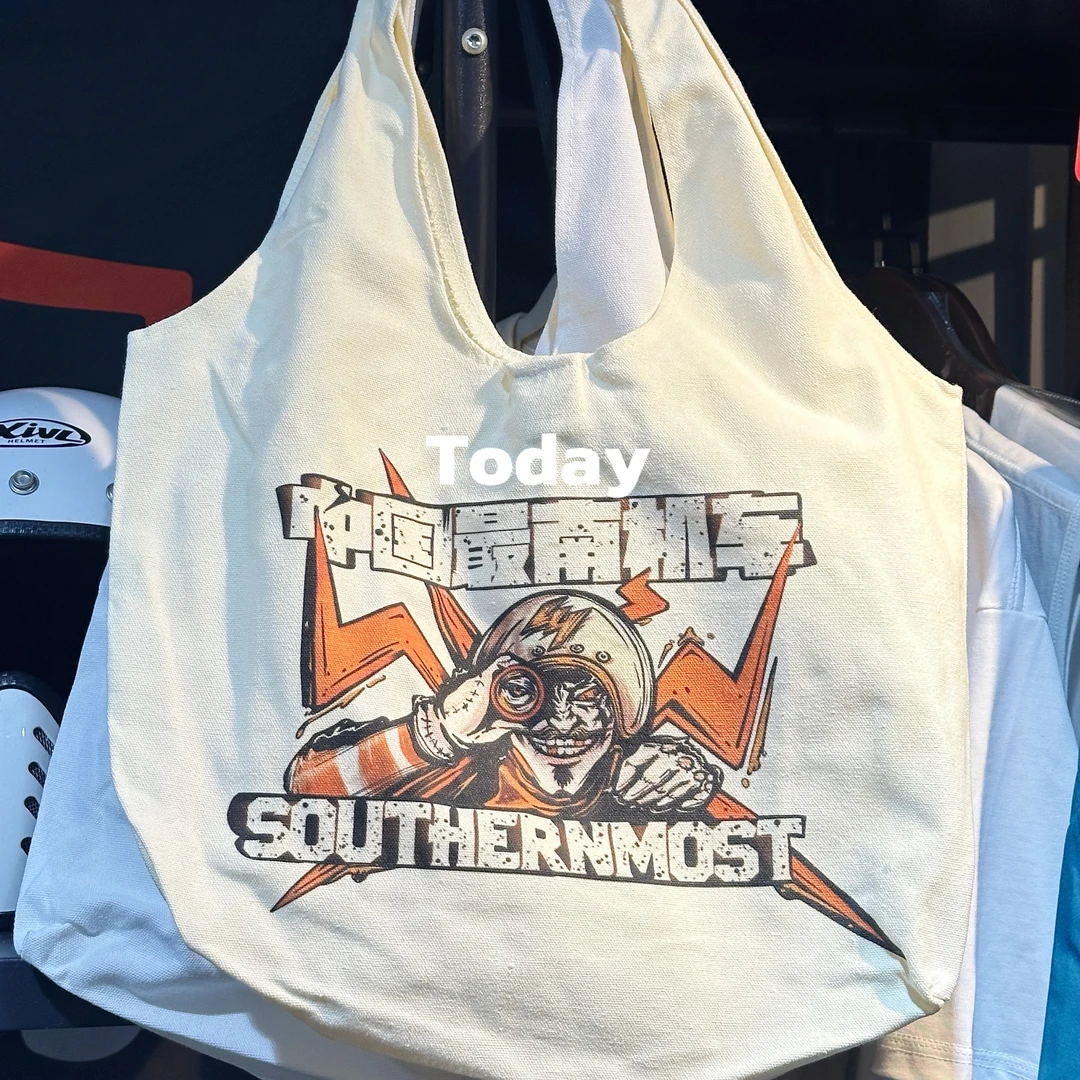 中国最南机车海盗人物帆布包