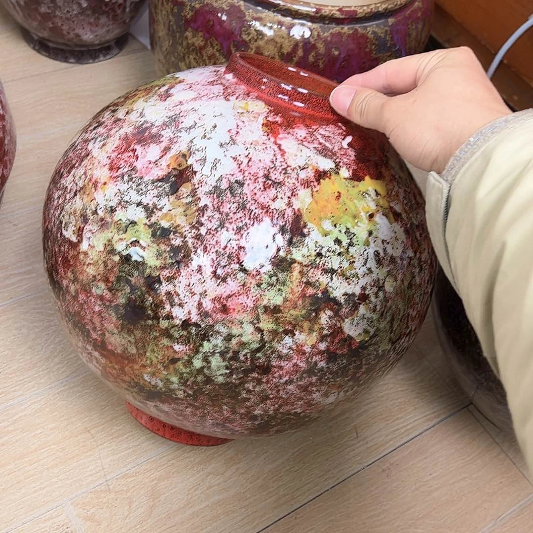 陶瓷大****丁208花瓶摆件创意的
