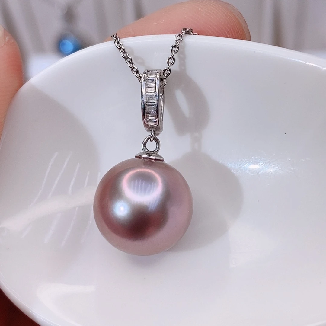 颈饰银S925镶嵌淡水珍珠