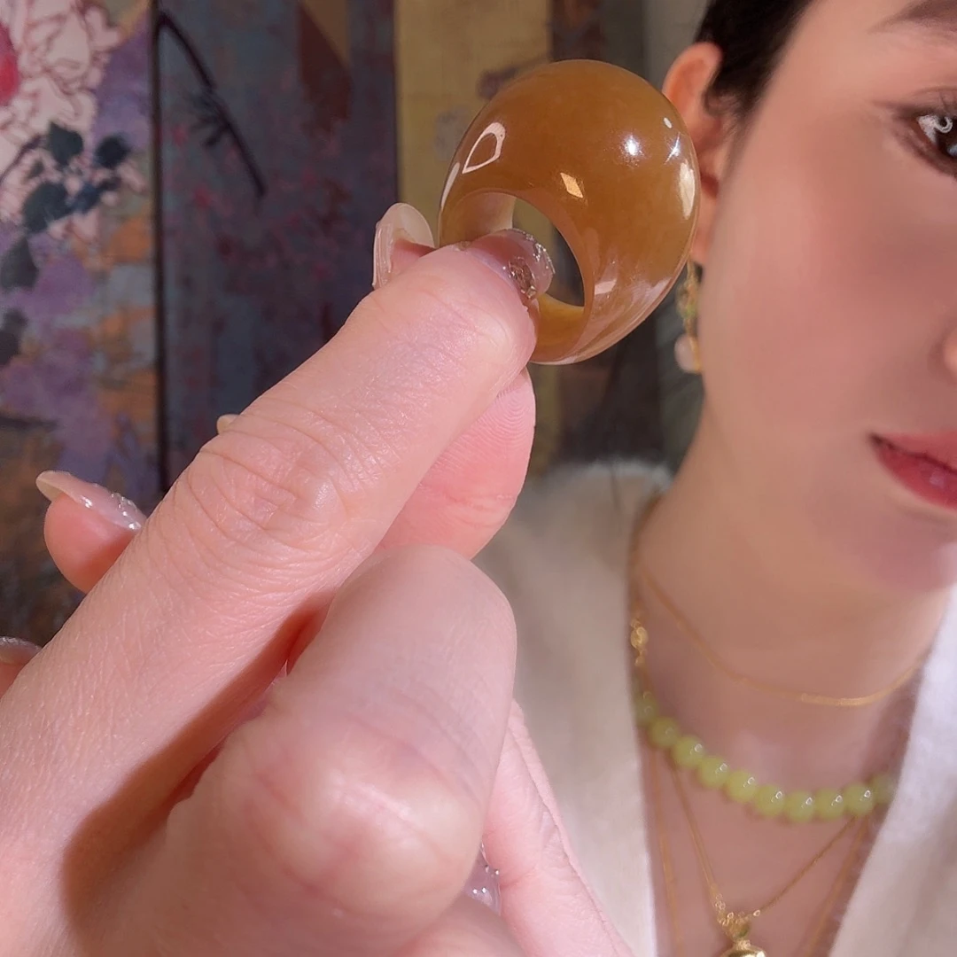和田玉（糖玉）未镶嵌戒指