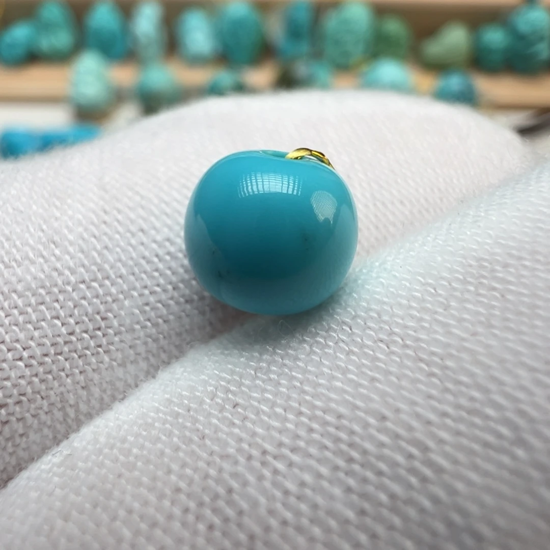 绿松石未镶嵌配饰7.5*6.7