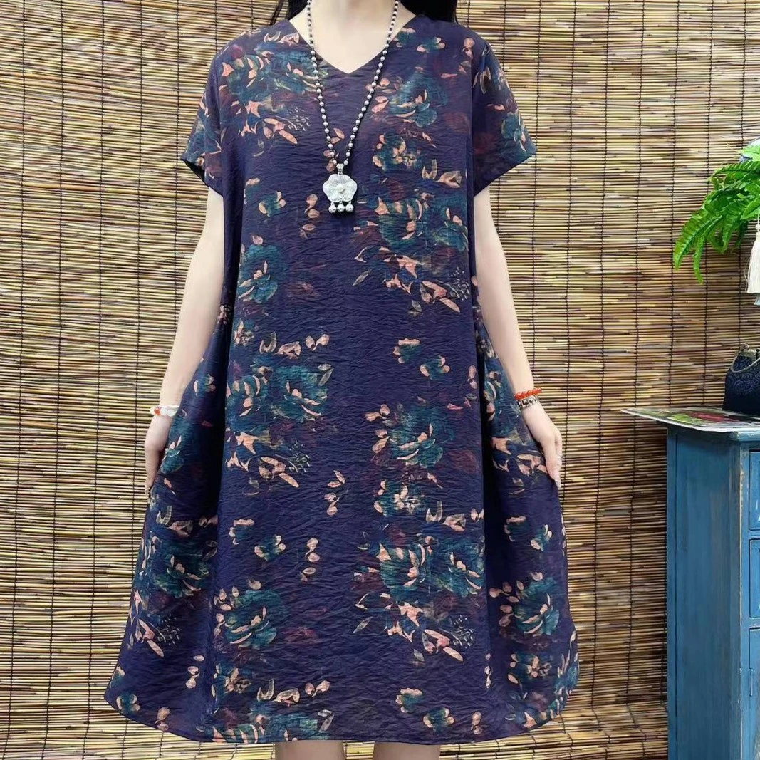 7122夏季新款超显瘦时尚洋气减龄连衣裙