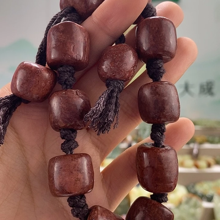 岫岩河磨玉（透闪石质玉）手链未镶嵌
