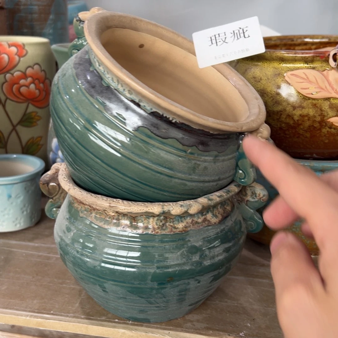 陶瓷陶瓷多肉花盆@@