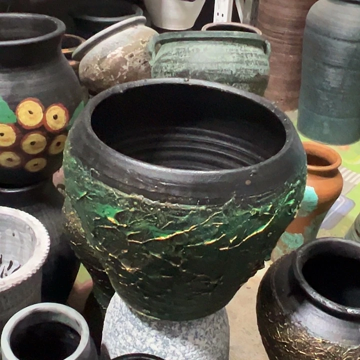 绿金平口高20口19带孔