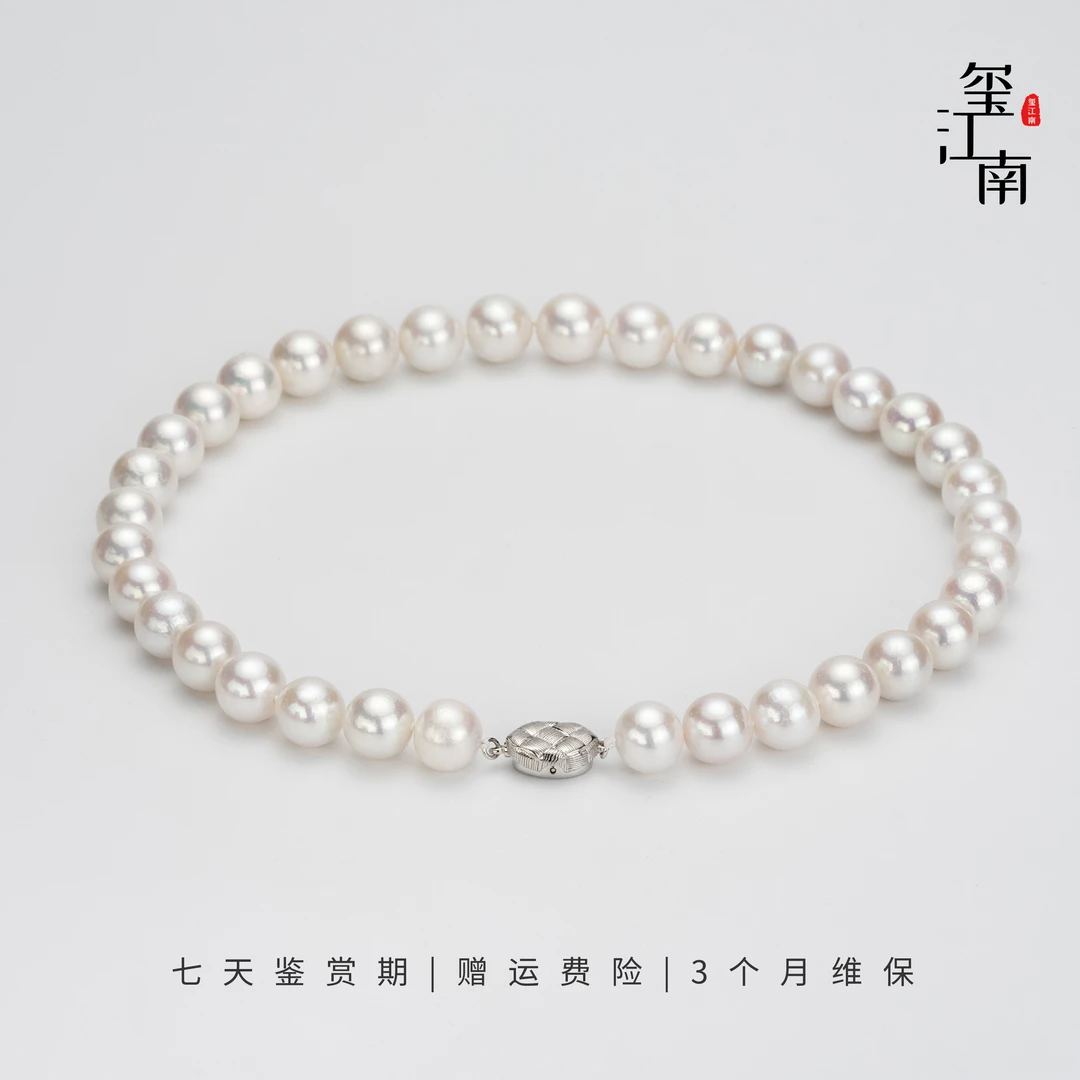 爆大龙珠项链|淡水有核大珍珠项链S925银微瑕气质妈妈链 11-13mm