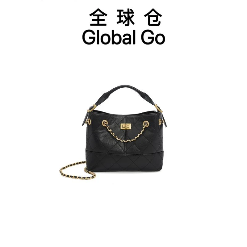 【Global Go】轻奢大托特小香风时尚通勤新手提斜挎包JSF-6787-1黑