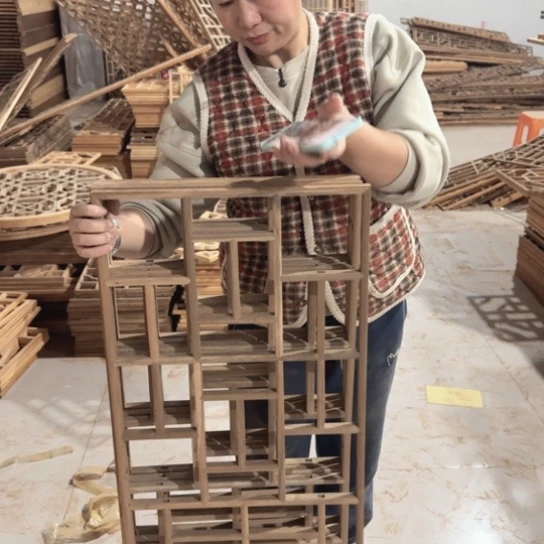 老***坊香榧木一套4片瑕疵款包邮