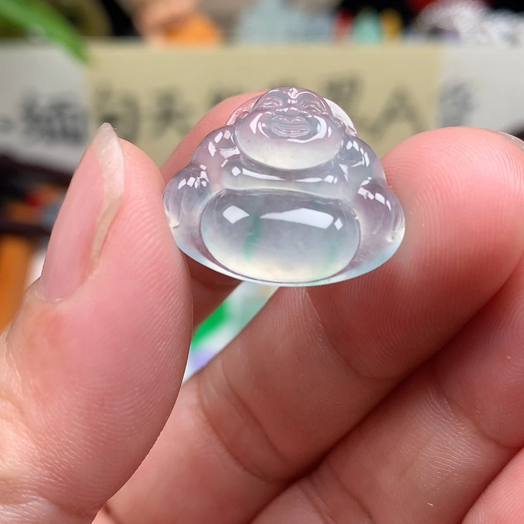 翡翠散珠缅甸天然A货翡翠冰种佛公