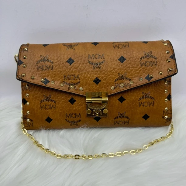 90新 MCM 尔忧中古 MCM经典斜挎腋下包2243