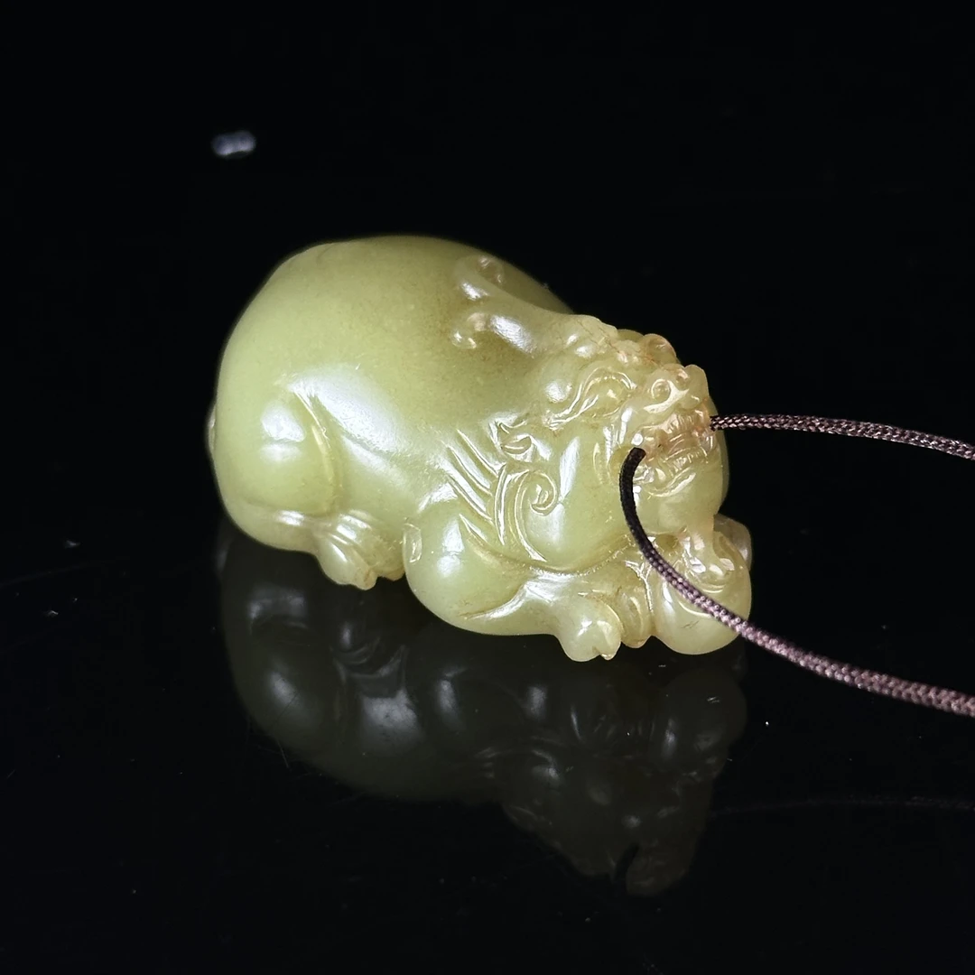 20世纪和田黄玉貔貅佩 ZR71029031*【上海兰馨】