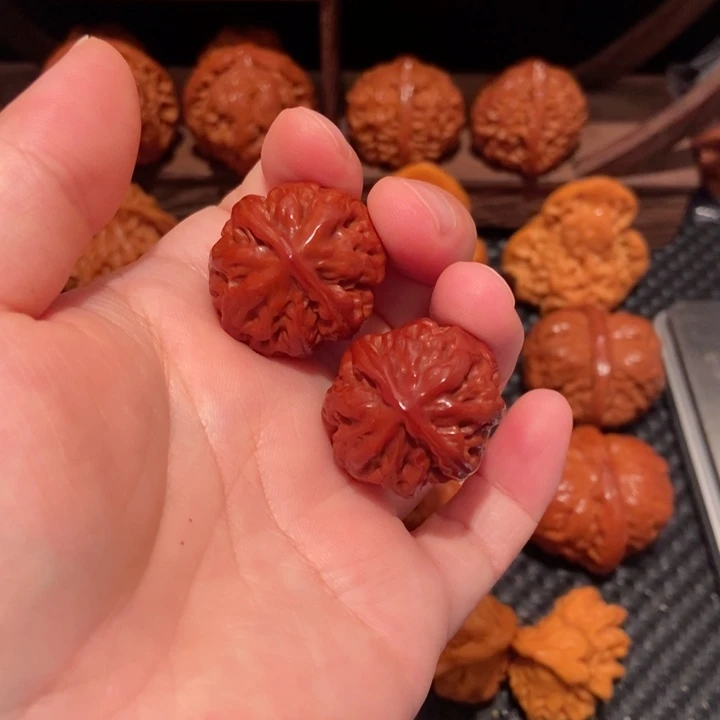 智***升把件文玩核桃27尺寸粗筋南瓜0340