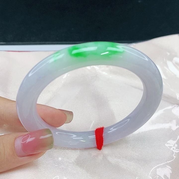 翡翠未镶嵌手镯圈56.2，04011