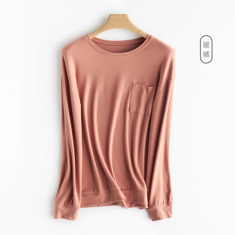 A0538#女士双磨薄云朵德绒口袋上衣