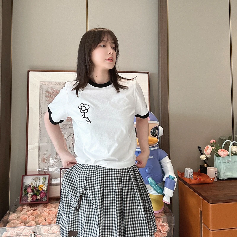 BETTER JOELAY-小版【晨曦之光】百搭宽松圆领T恤短袖休闲风KH1868