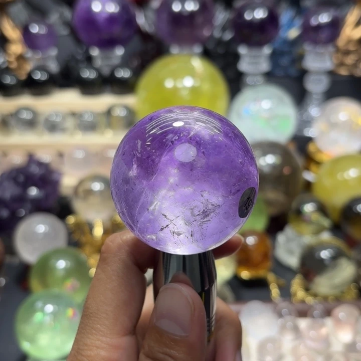 水晶未镶嵌珠宝半成品乌拉圭4.8公分