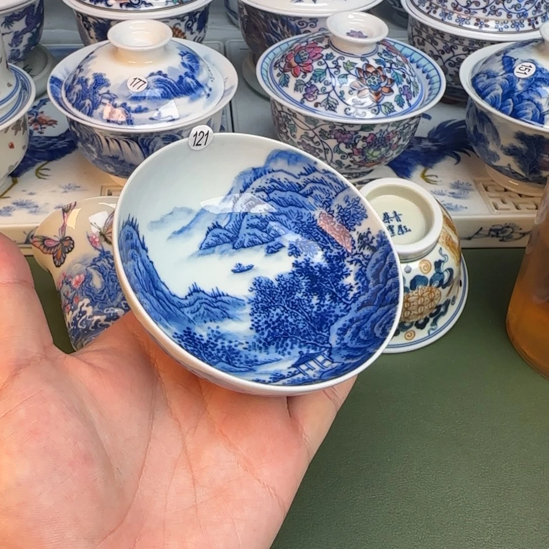 彦祖纯手工手绘茶具121