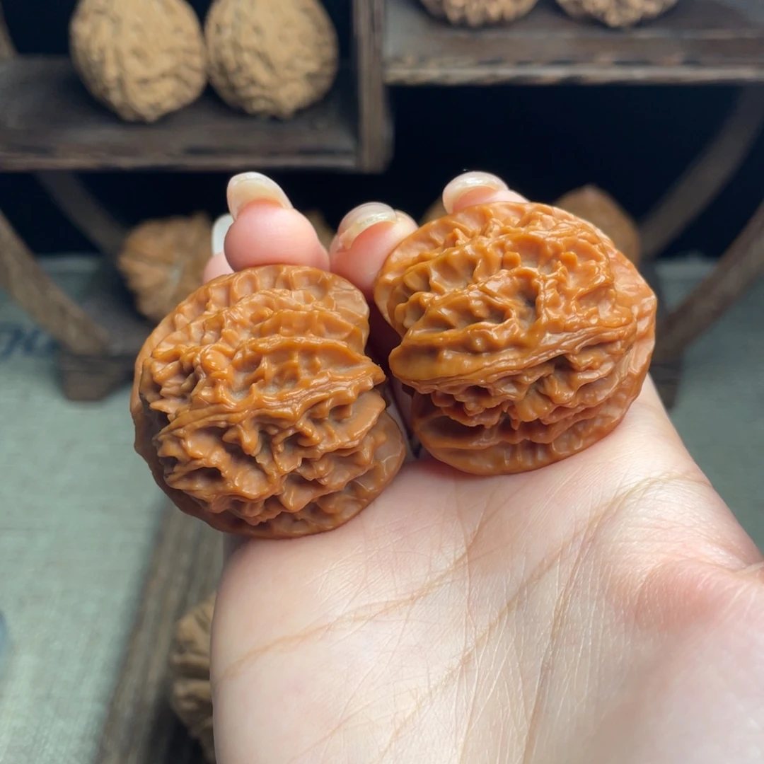 吊坠文玩核桃苹果园38 全品打底精配毕业红皮