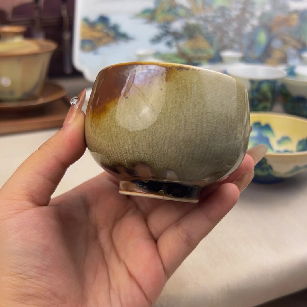 杯纯手工柴烧主人杯