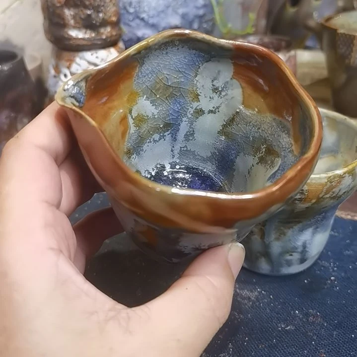 摆件手工高温原矿窑变新品福利
