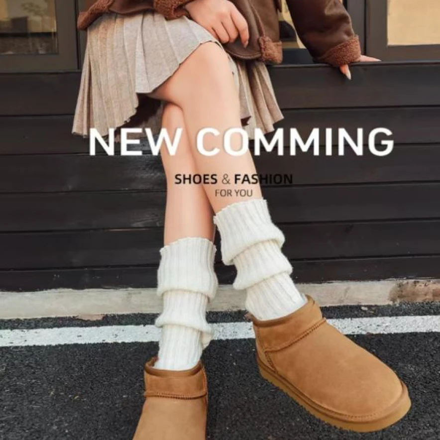 凯姿瑜秋冬加绒皮毛一体雪地靴迷你厚底保暖休闲短筒雪地靴