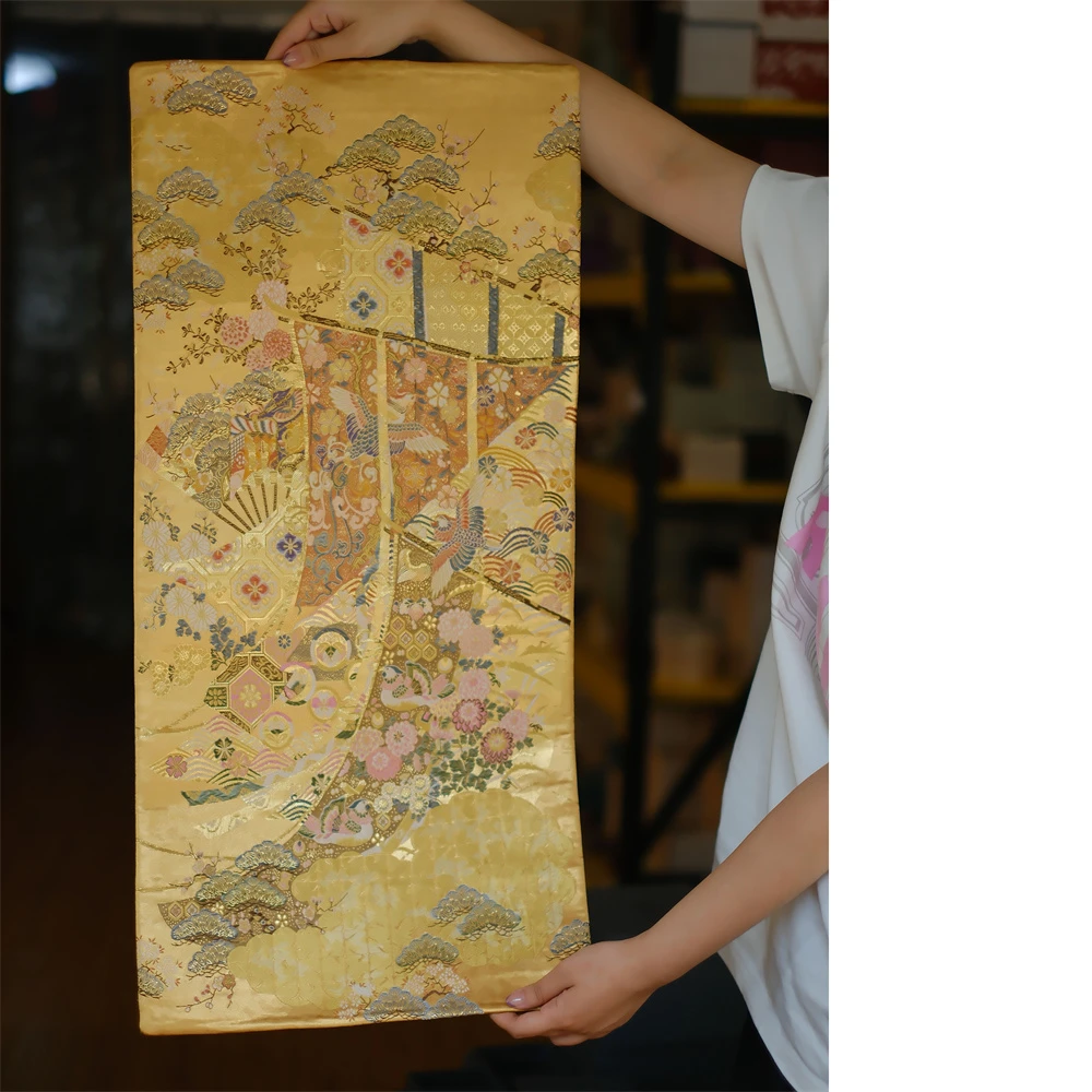 问春风【金舸松龄·织宝船】双面西针织茶席加厚防烫隔热泡茶垫70*35