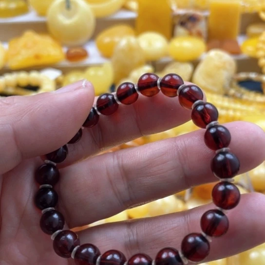 蜜蜡手串未镶嵌手串