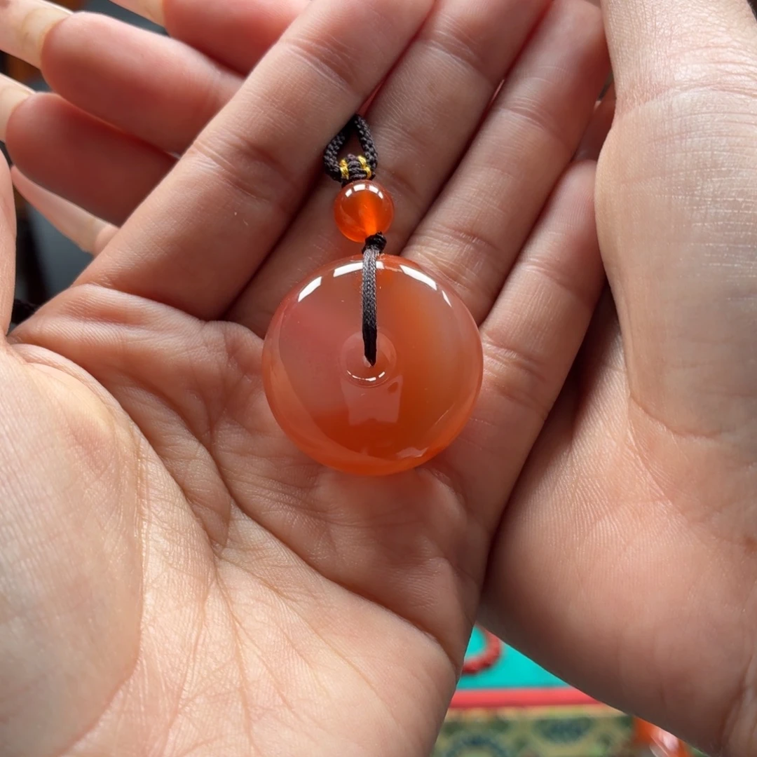 南红玛瑙未镶嵌吊坠原矿保山南红杨柳冰飘平安扣