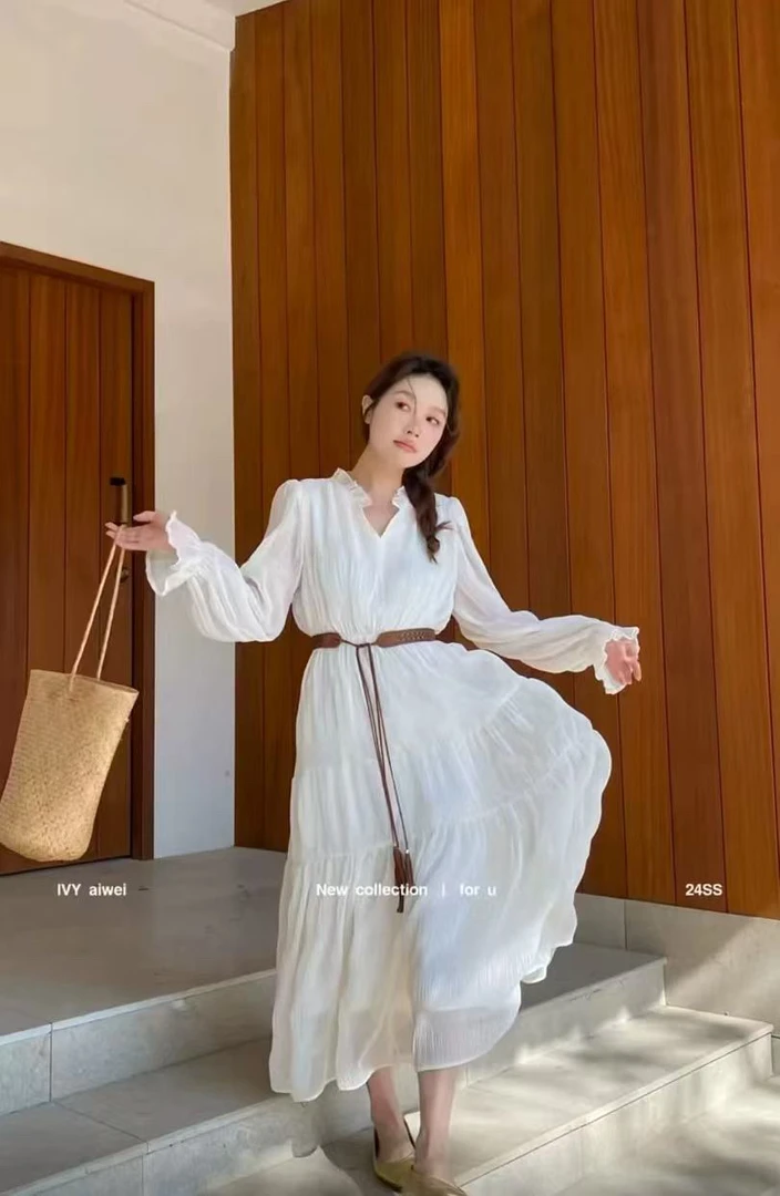 【订单】法式褶皱连衣裙