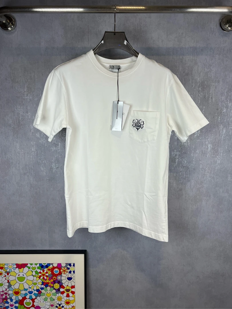 全新未使用 DIOR/迪奥 Dior迪奥kaws联名蜜蜂刺绣短袖 M码 A10854