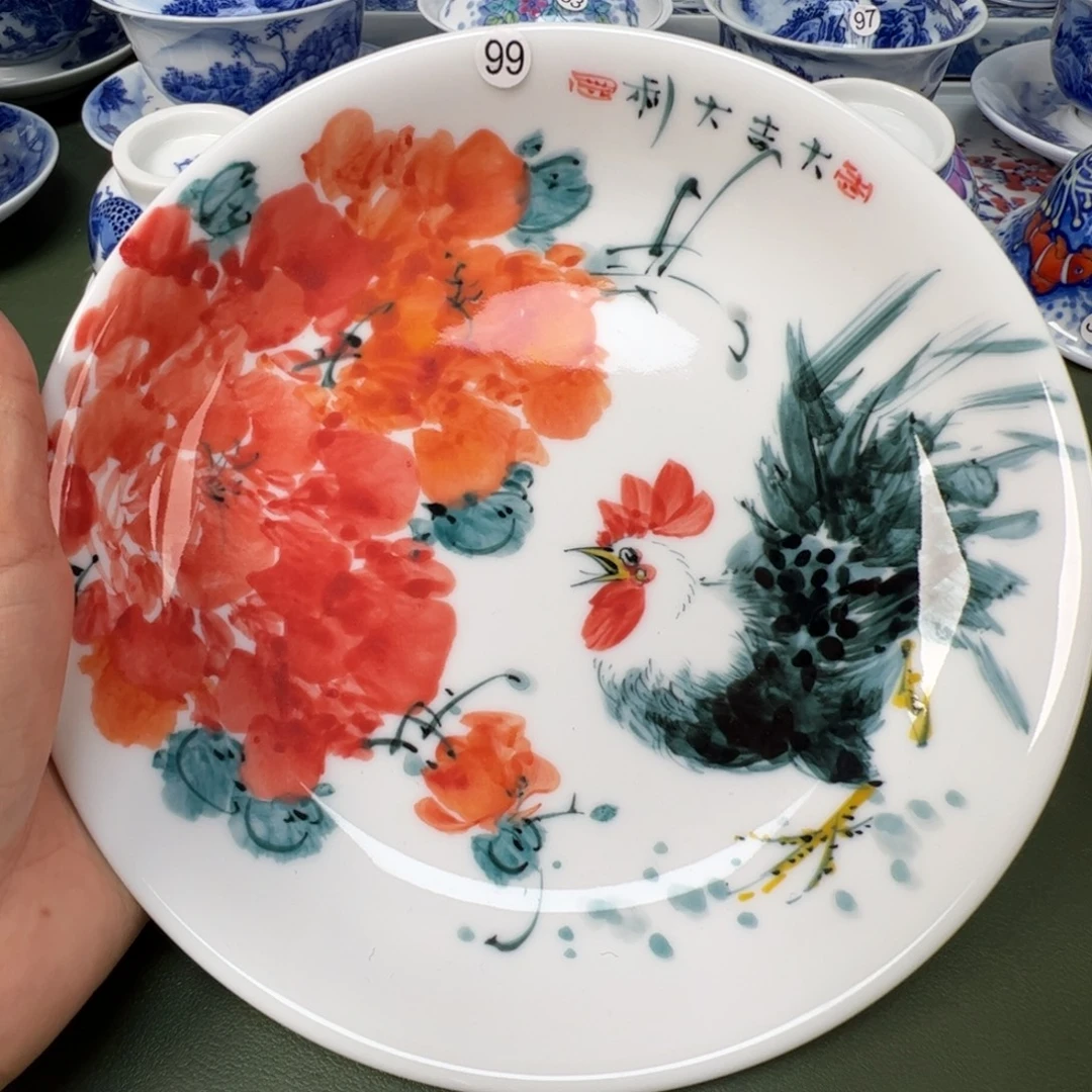 陶瓷景德镇纯手工纯手绘茶具木木99