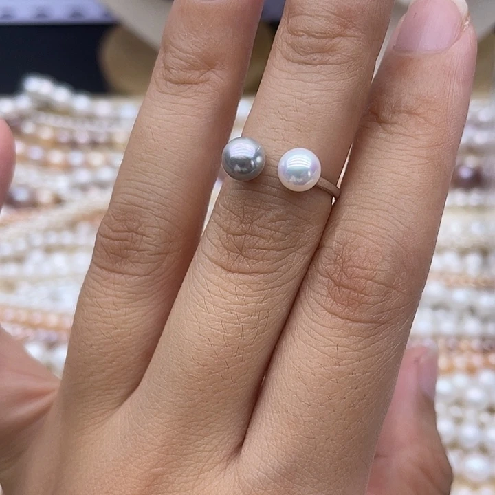 颈饰银S925镶嵌淡水珍珠