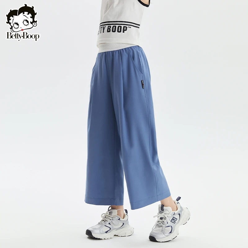 贝蒂童装女大童宽松速干防蚊裤子2025年夏季新款儿童阔腿裤25215