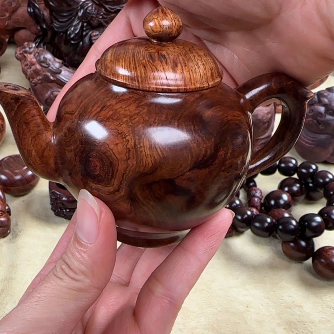 【闪购商品】黄花梨/降香黄檀把把壶 摆件