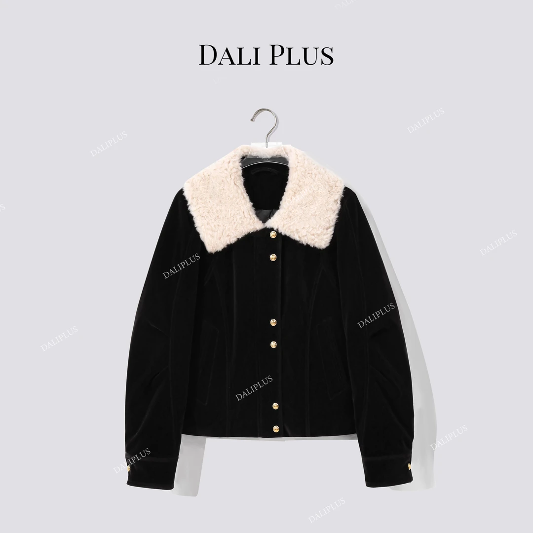 DALI PLUS“丝绒三星95白鹅绒服”超厚保暖短款羽绒服-D5ST1616-1