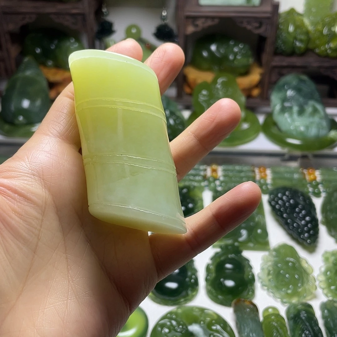 蛇纹石玉未镶嵌手把