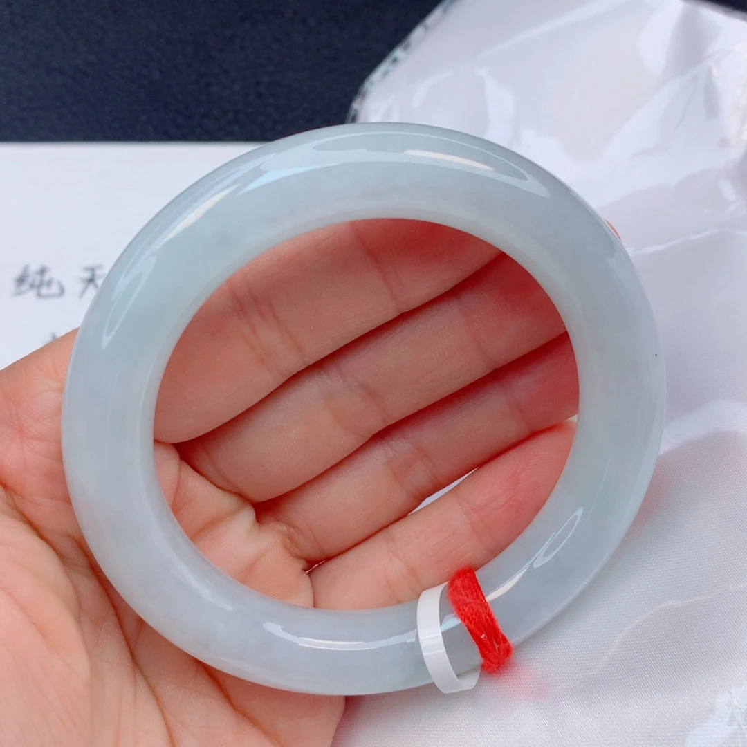 翡翠未镶嵌手镯55圈