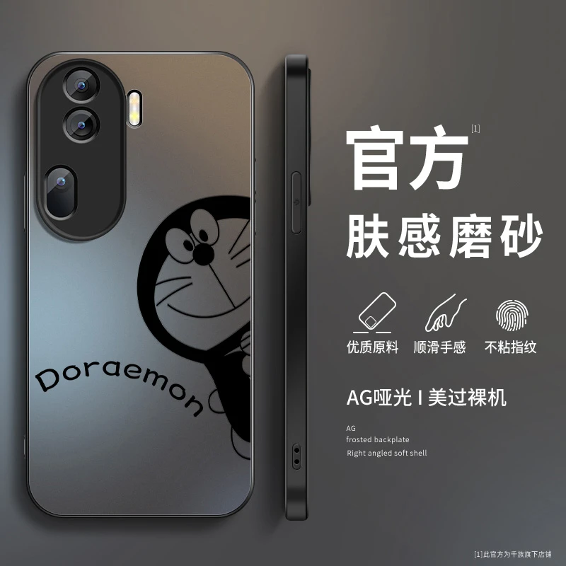 适用opporeno11手机壳新款reno11pro磨砂硅胶卡通防摔全包保护套