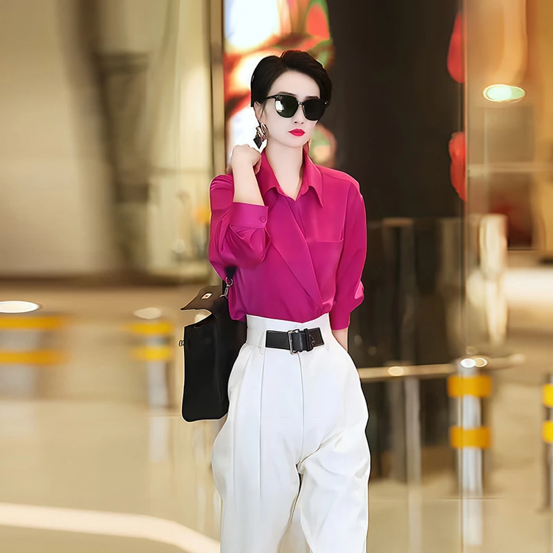 2025年新款女装设计感小众上衣独特别致秋季高端奢华大牌衬衫2865