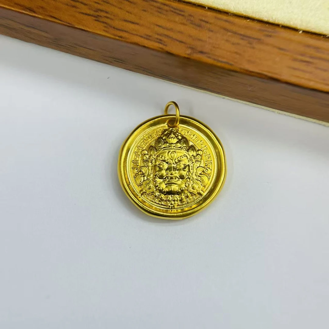 足金999黄财神-塔背黄金首饰配件DP2788-0980