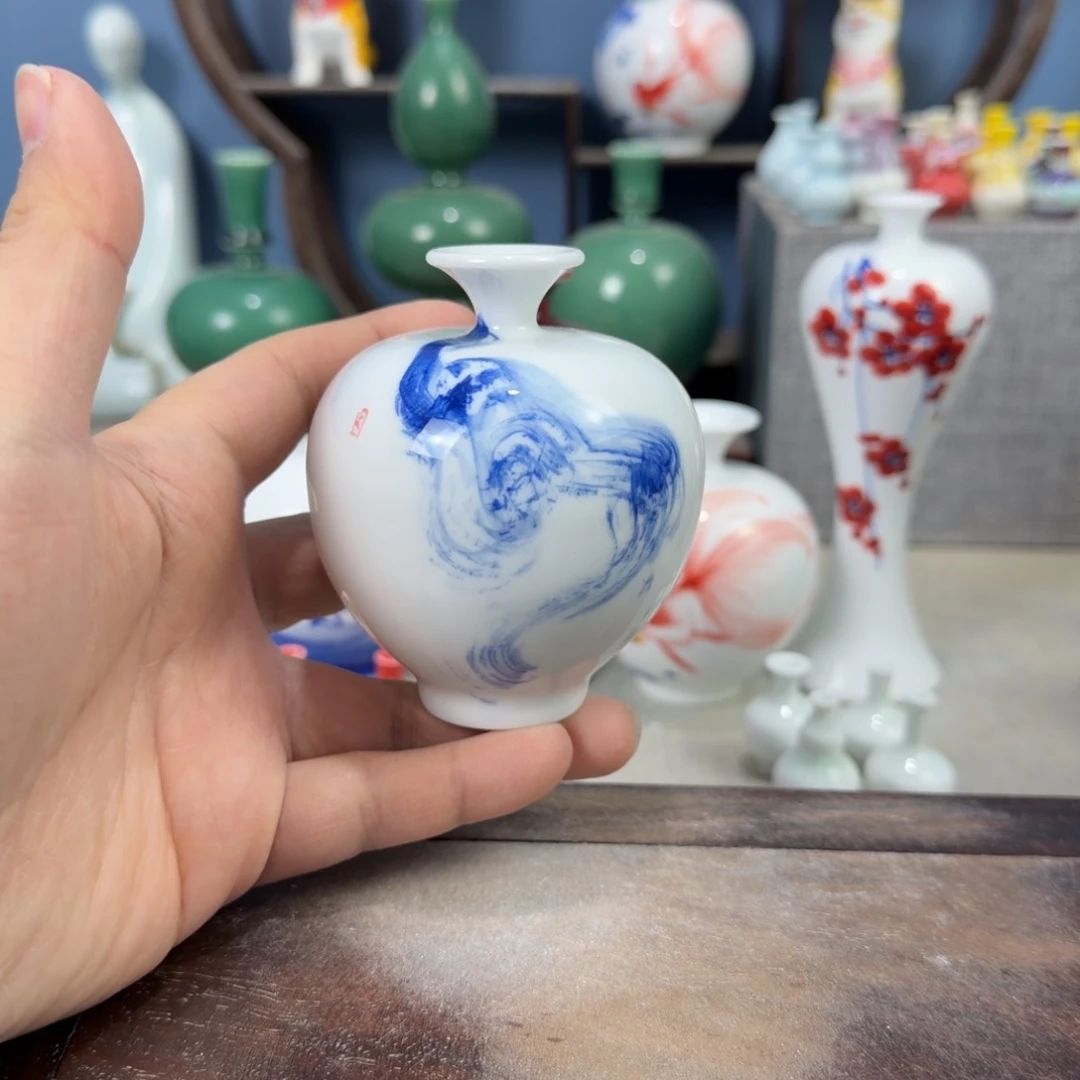 陶瓷手工小花器摆件