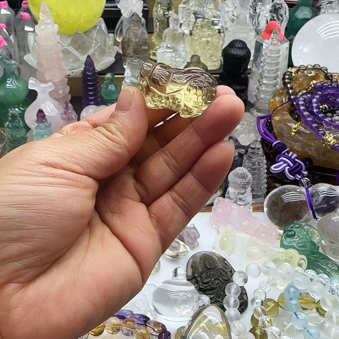 车挂水晶未镶嵌摆件
