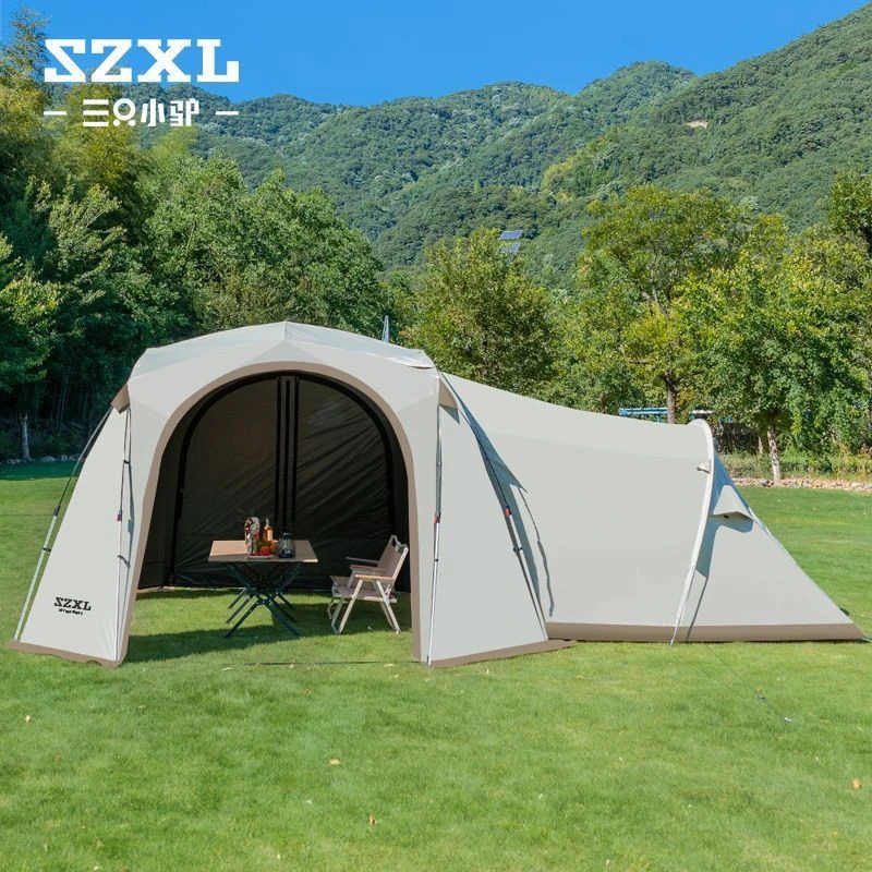 三只小驴自动穹顶天幕A12帐篷户外免搭建遮阳棚防晒防雨露营装备