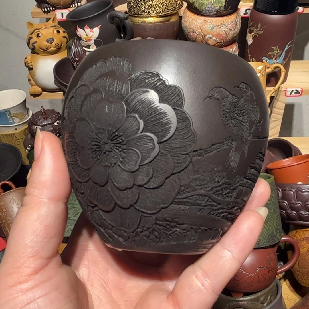 紫砂茶杯宜兴紫砂主人杯