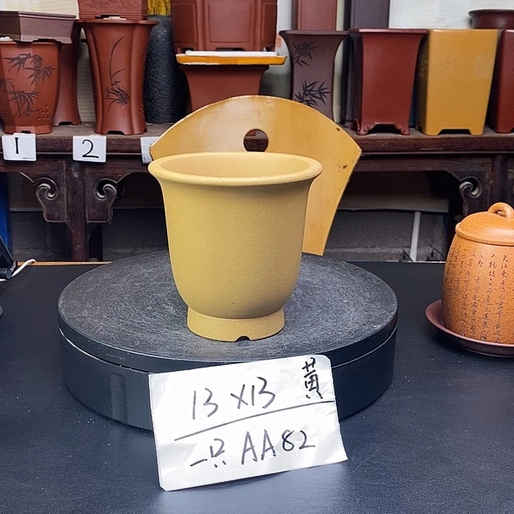 紫砂花盆货号一只AA82