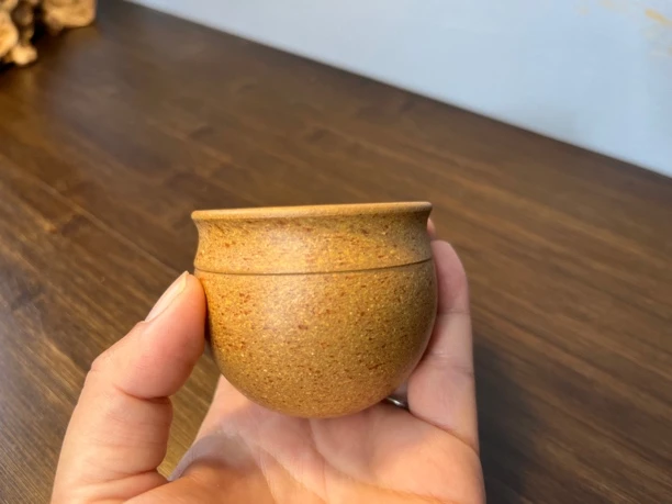 宜兴原矿紫砂杯80CC圆缸杯