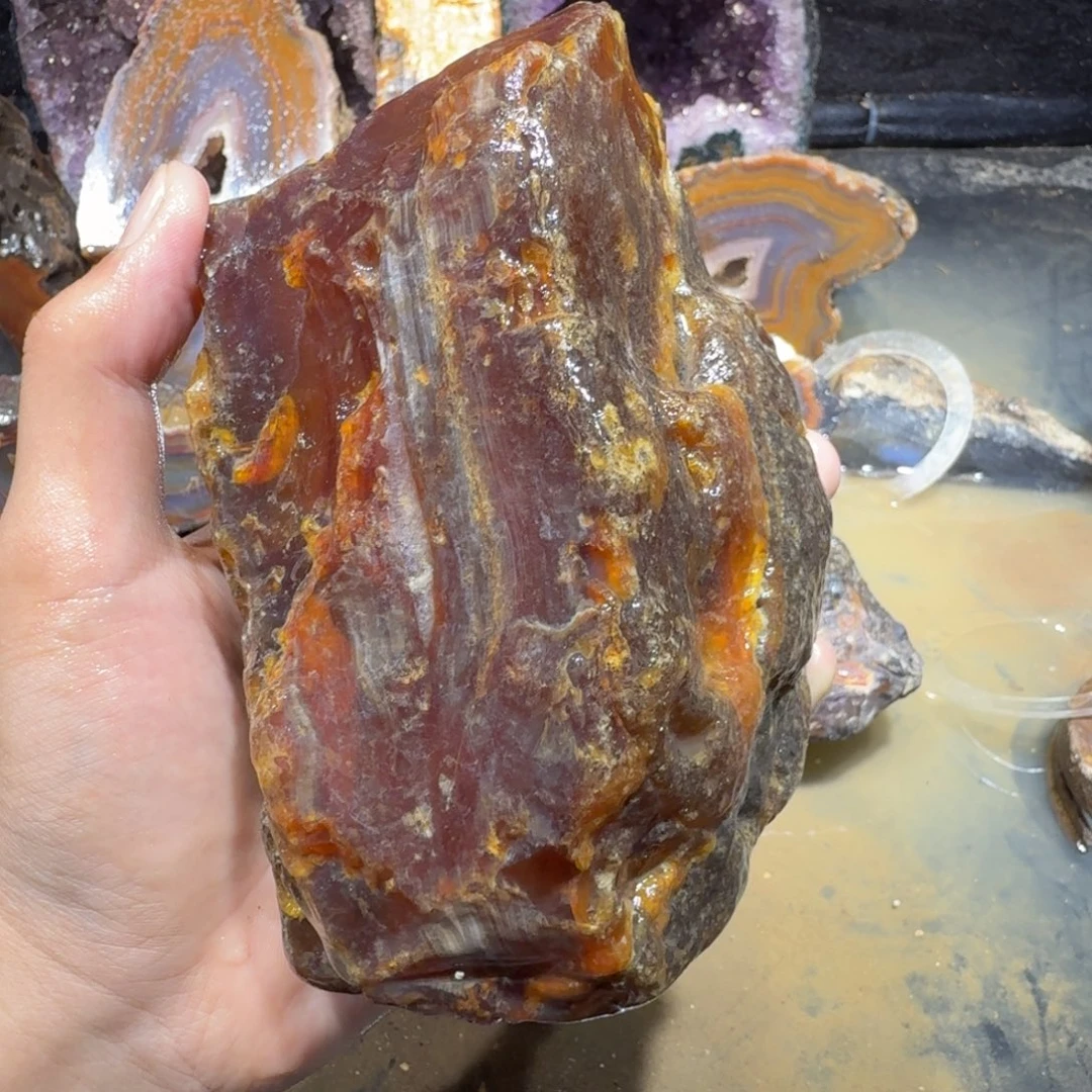 未镶嵌玛瑙/玉髓珠宝半成品