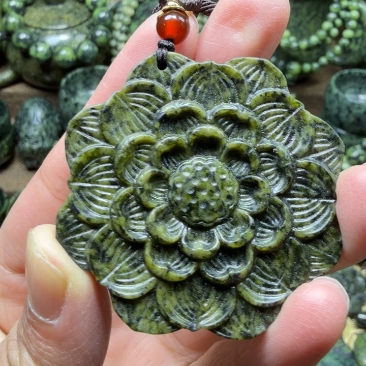 蛇纹石玉未镶嵌药王石能量养生产品