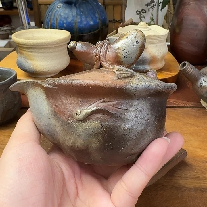 柴岗信義备前烧宝瓶福利一口价